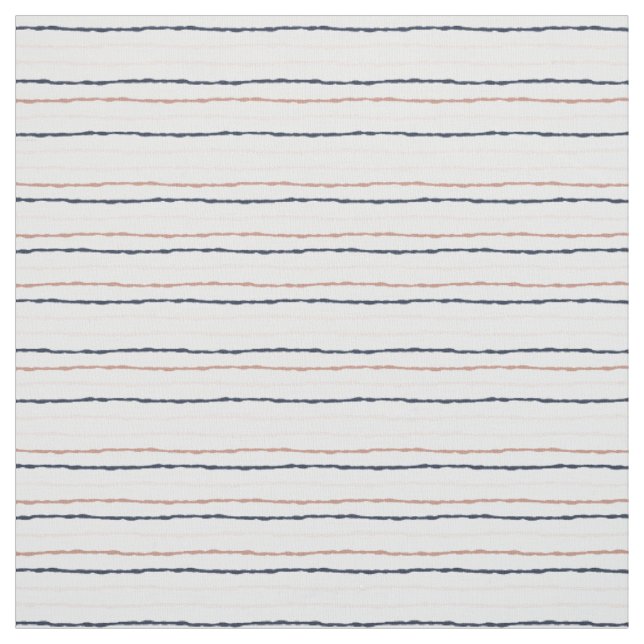 Tiffany Styles Rose Gold & Navy Strip Muster Stoff (Muster)