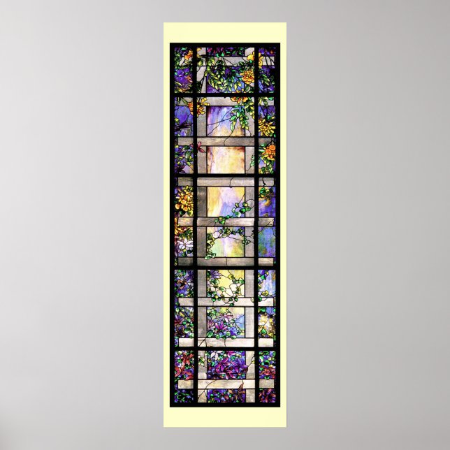 Tiffany verkettete Glasweine Print Poster (Vorne)