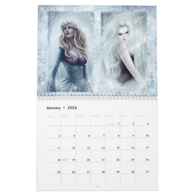 Tiffanys Reich-12-monatiger Kalender (Jan 2026)