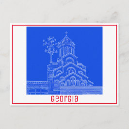 Tiflis Georgia City Sameba Architektur Postkarte