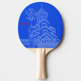 Tiflis Georgia City Sameba Architektur Tischtennis Schläger