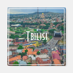 Tiflis Georgia City View City Architecture Magnet