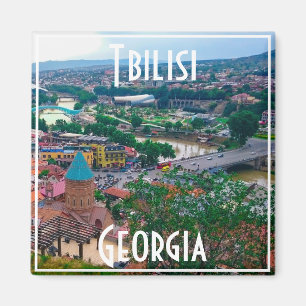 Tiflis Georgia City View Stadtarchitektur Magnet