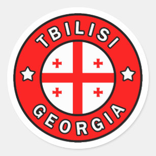Tiflis Georgia Runder Aufkleber