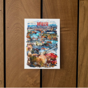 Tiflis Georgia Stadtansicht Postkarte