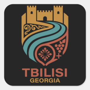 Tiflis Georgien Quadratischer Aufkleber