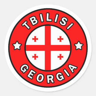 Tiflis Georgien Runder Aufkleber