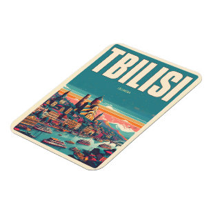 Tiflis Hauptstadt Georgia, Retro-Souvenirgeschenke Magnet