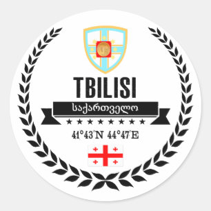 Tiflis Runder Aufkleber