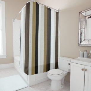 Tige rideau de douche Brown & blanc