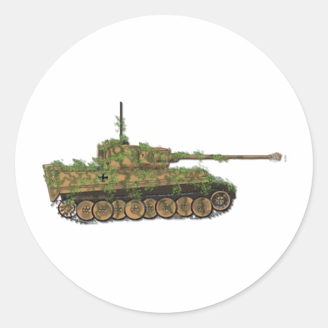Tiger89 Runder Aufkleber (Vorderseite)