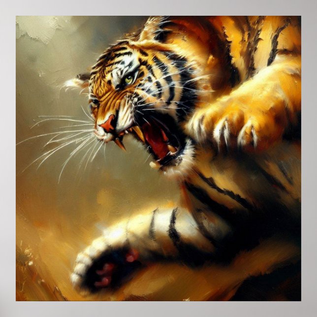 Tiger (12) Wildkatze Poster (Vorne)
