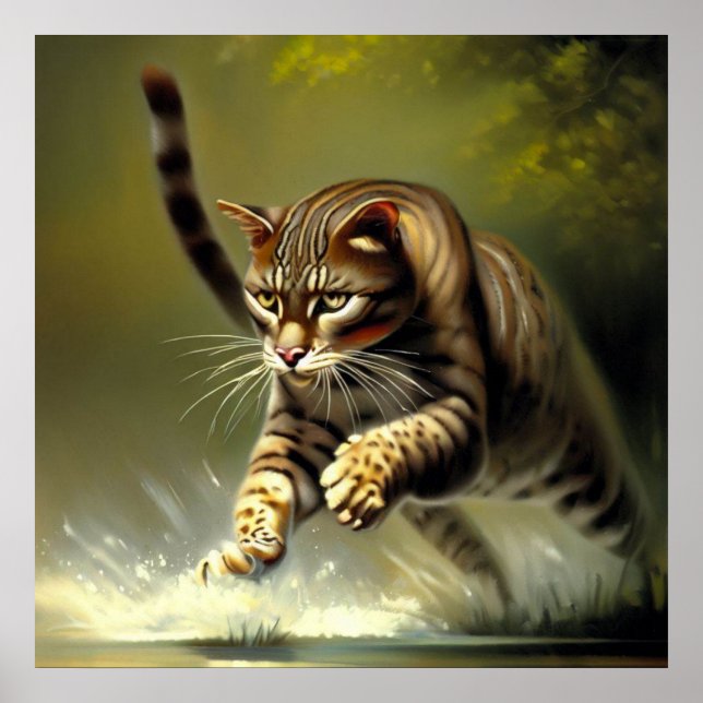 Tiger (1) Wildkatze Poster (Vorne)