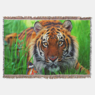 Tiger-1-wirbellose Decke