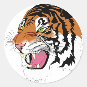 Tiger 2010 runder aufkleber