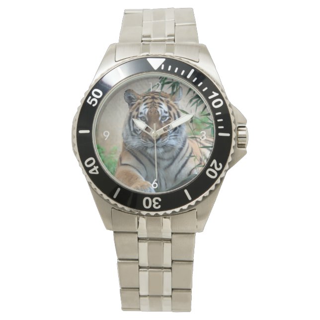 Tiger_20171103_by_JAMFoto Armbanduhr (Vorderseite)