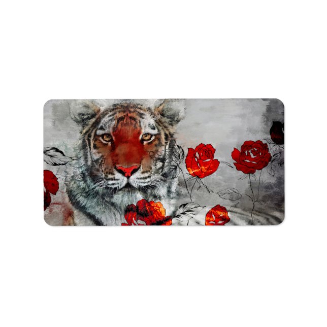 Tiger 2022 Rücksendeadresse Adressaufkleber (Vorne)