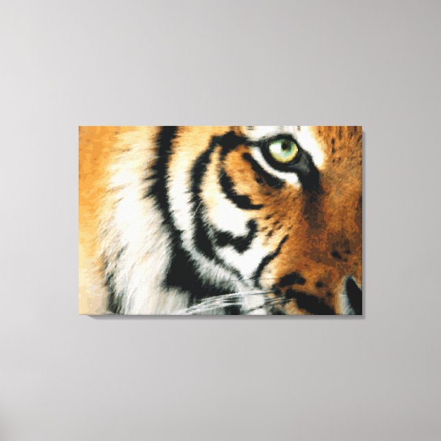 Tiger 2 - überzogene Canvas Leinwanddruck (Vorderseite)