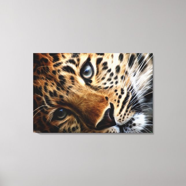 Tiger 3 - überzogene Canvas Leinwanddruck (Vorderseite)