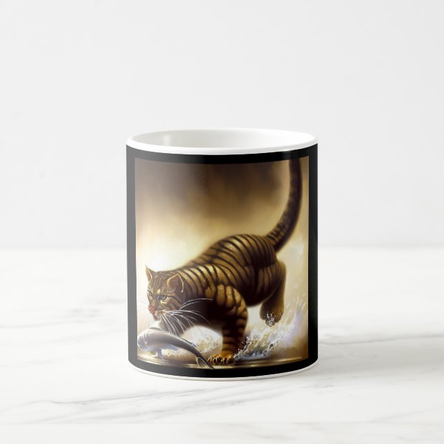 Tiger (3) Wildkatze Kaffeetasse (Mittel)