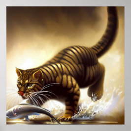 Tiger (3) Wildkatze Poster