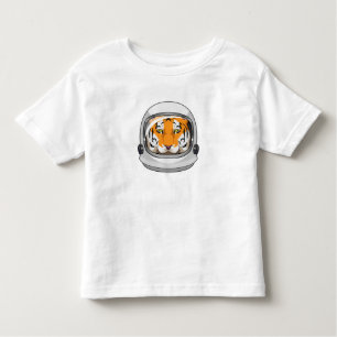 Tiger als Astronaut mit Helm Kleinkind T-shirt