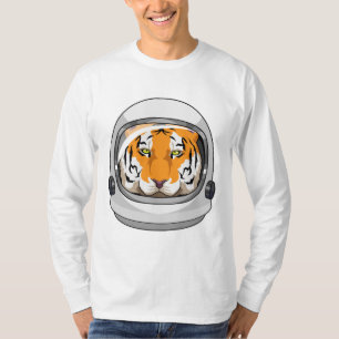 Tiger als Astronaut mit Helm T-Shirt