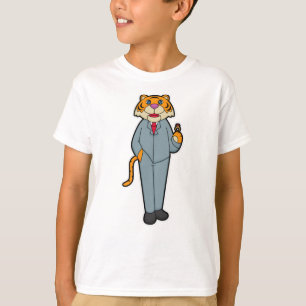 Tiger als Groom mit Hochzeitsring T-Shirt