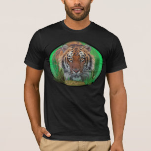 Tiger am nächtlichen T - Shirt