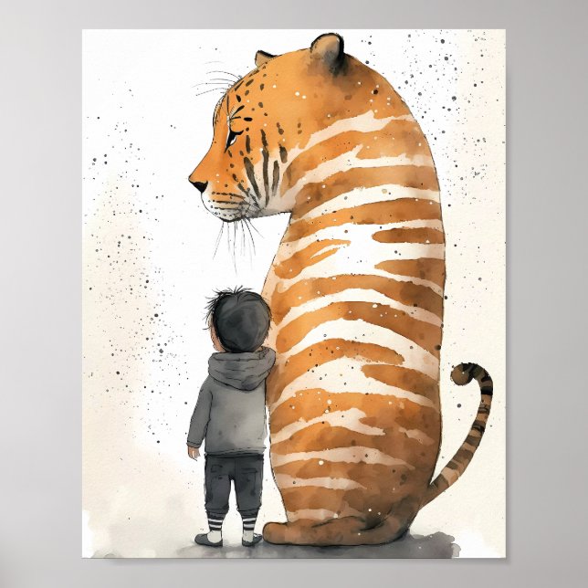 Tiger and Boy Poster (Vorne)