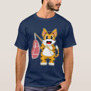 Tiger Angel Angelrute Angeln T-Shirt