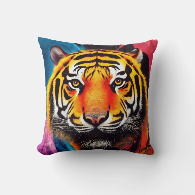 Tiger Animal Discovery Adventure Nature Planet Ea Kissen (Vorderseite)