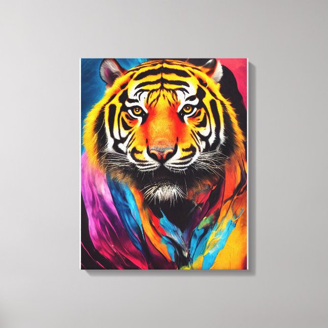 Tiger Animal Discovery Adventure Nature Planet Ea Leinwanddruck (Vorderseite)