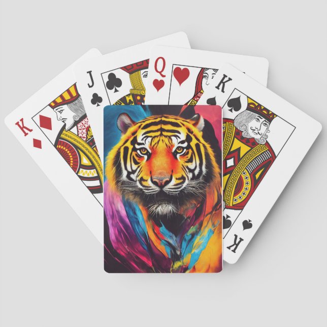 Tiger Animal Discovery Adventure Nature Planet Ea Spielkarten (Rückseite)