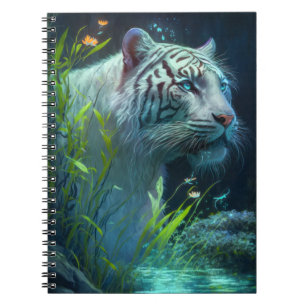 Tiger Animal Portrait Painting Wildlife Outdoor Notizblock