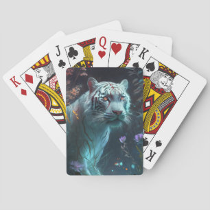 Tiger Animal Portrait Painting Wildlife Outdoor Spielkarten