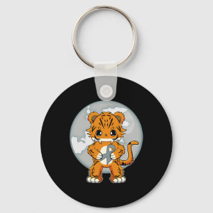 Tiger Anime Cat Dyslexie Bewusstsein Schlüsselanhänger