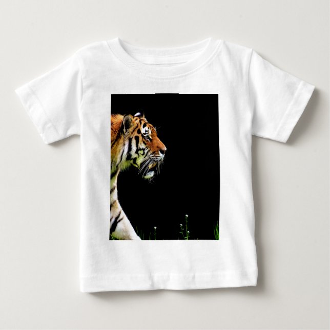 Tiger Approaching - Wildtierarbeiten Baby T-shirt (Vorderseite)