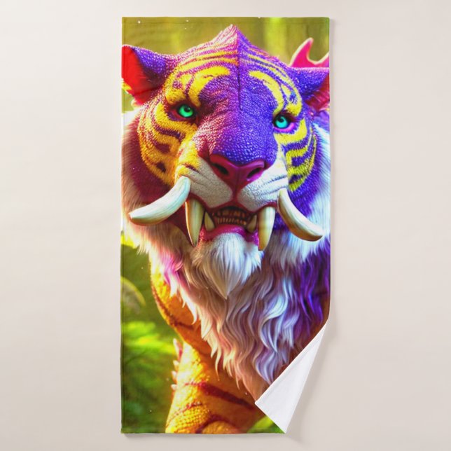 Tiger Art Badehandtuch (Badehandtuch)