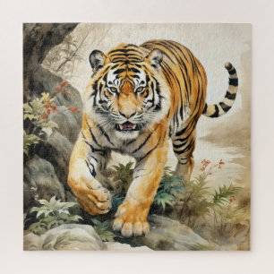 Tiger Asian Traditional Painting