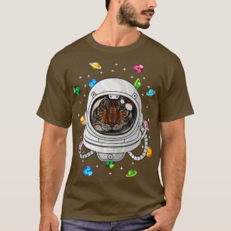 Tiger Astronaut Tier tief im Weltraum kosmischer U T-Shirt