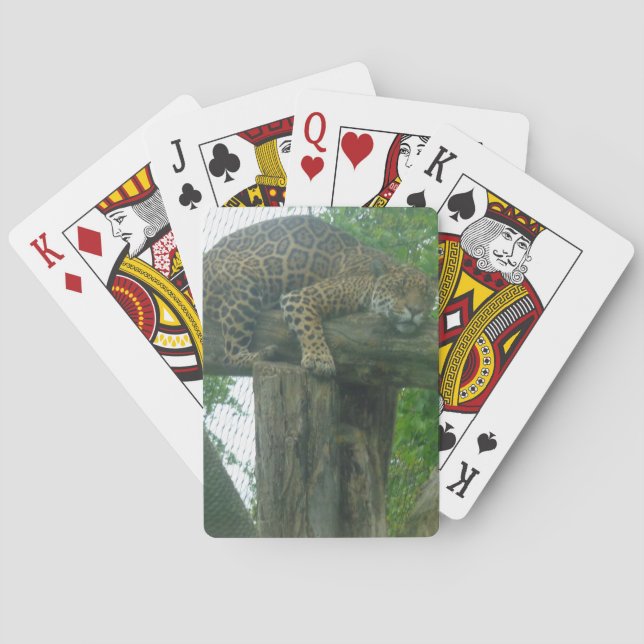 Tiger auf Bäumen, Wald, Natur, wild lebende Tiere Spielkarten (Rückseite)