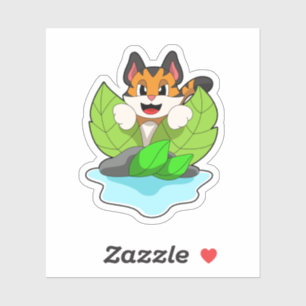 Tiger auf der Jagd Aufkleber