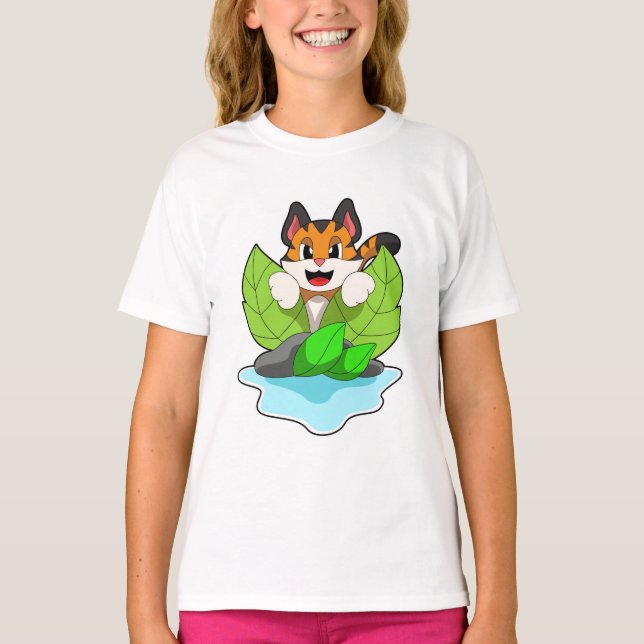 Tiger auf der Jagd T-Shirt (Vorderseite)