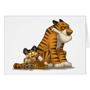 Tiger auf einer Karte