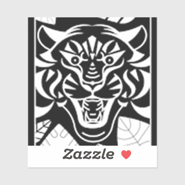 Tiger Aufkleber (Blatt)