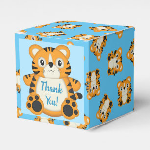 Tiger Baby Dusche Blue Geschenkschachtel