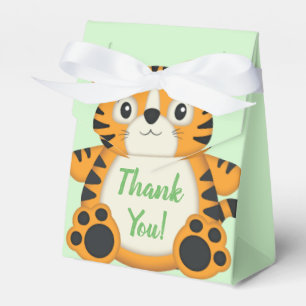 Tiger Baby Dusche Grün Geschenkschachtel