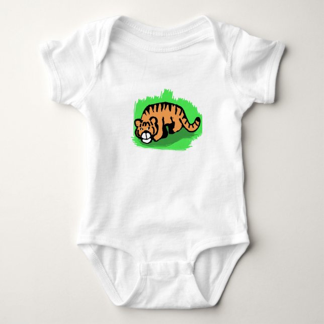Tiger Baby Strampler (Vorderseite)