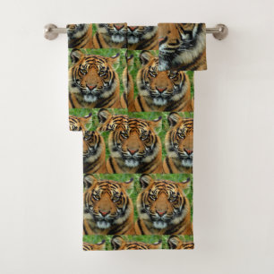 Tiger Badhandtuch Set